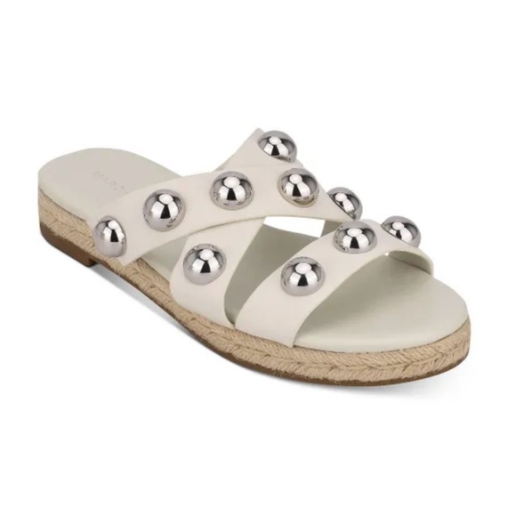 Marc Fisher Prisca Ball Studded Espadrille Sandals - Picture 1 of 16